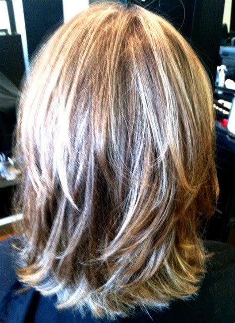 medium length hairstyles images|medium length haircuts back view.